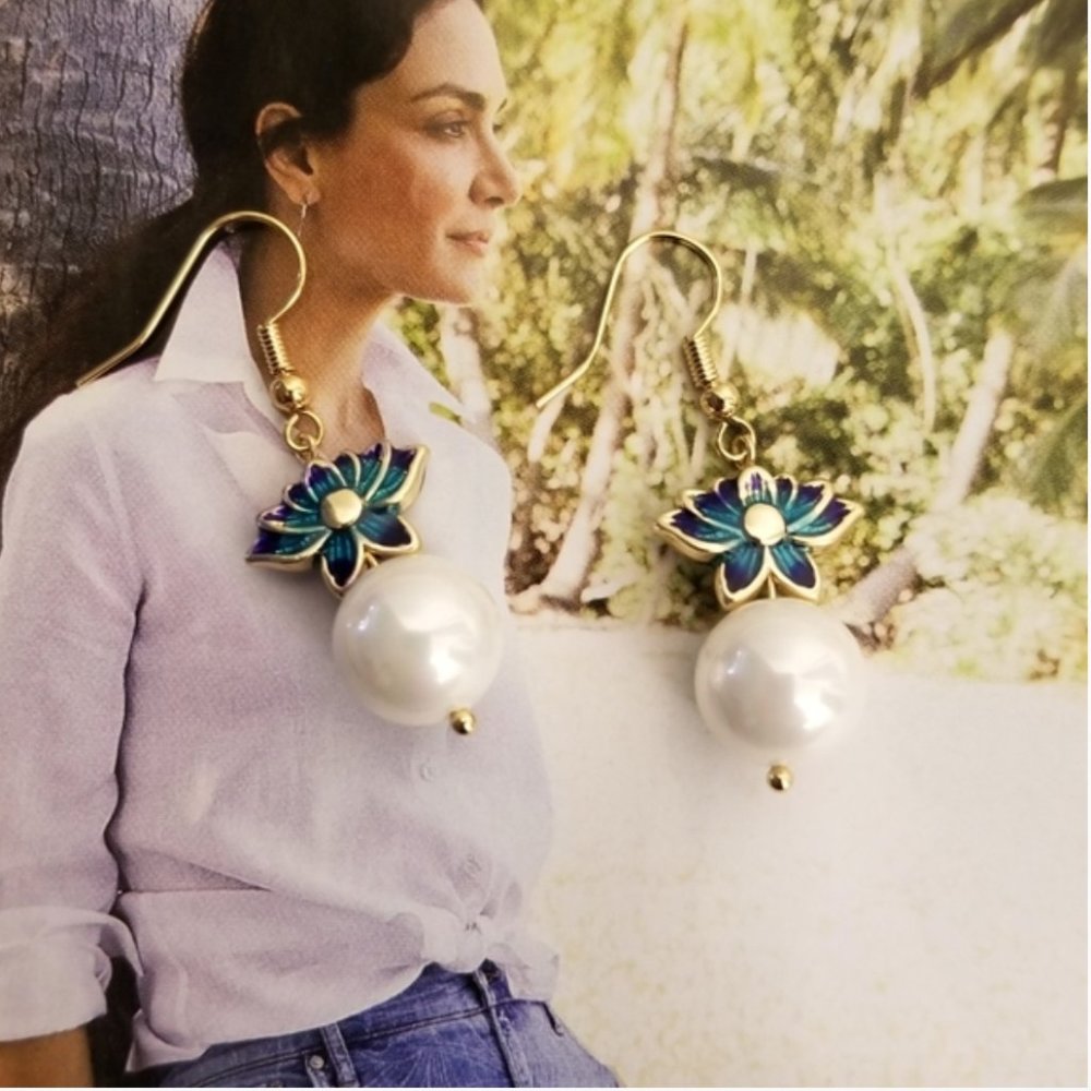 NEW Spiritual Lotus Flower Earrings - Picture 14 of 14